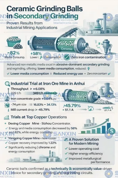 Ceramic Grinding Balls: Transforming Secondary and Regrinding Operations in Metal Mining Beneficiation